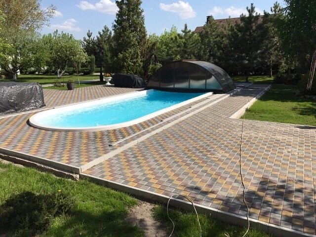 Композитный бассейн \"Лагуна\" 6,6х3,2х1,5 метра, оборудование, монтаж.