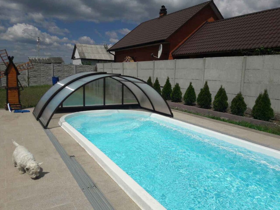 Композитный бассейн \"Лагуна\" 10,1х3,2х1,5 метра, оборудование, монтаж.